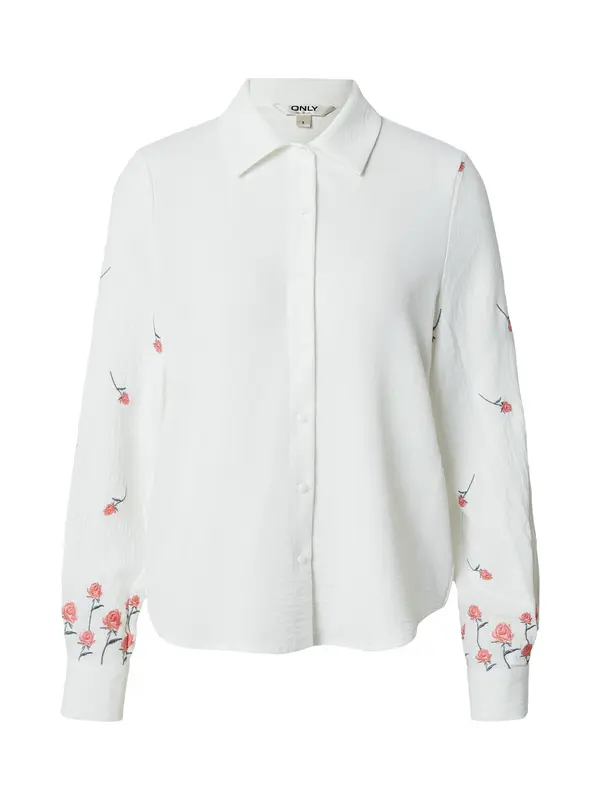 ONLY ONLY Bluza 'ONLKRISS'  tamno zelena / losos / prljavo bijela