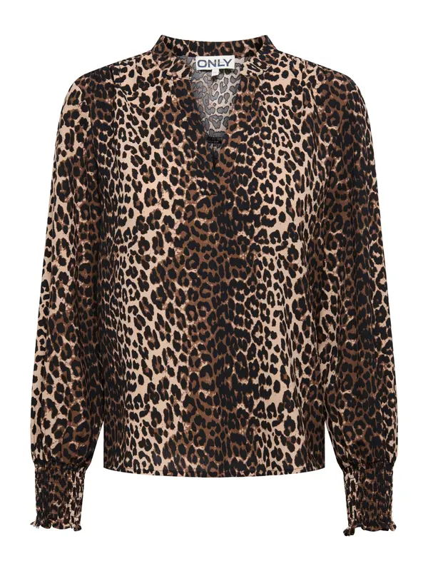 ONLY ONLY Bluza 'ONLMETTE'  bež / smeđa / crna