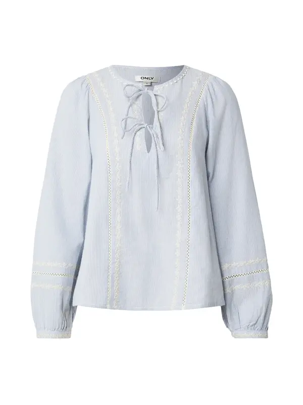 ONLY ONLY Bluza 'ONLMONICA ANE'  svijetloplava / bijela