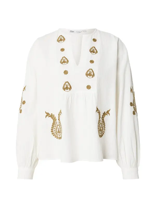 ONLY ONLY Bluza 'ONLMOON'  maslinasta / bijela