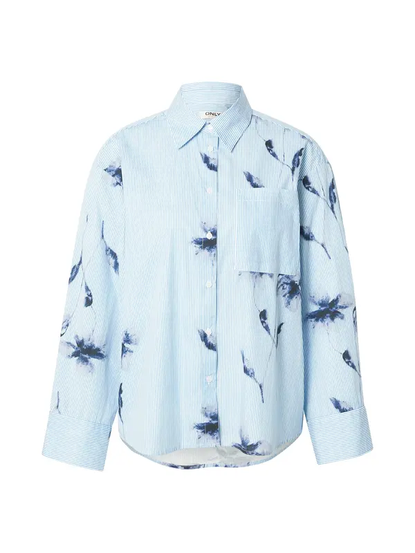 ONLY ONLY Bluza 'ONLNANO'  plava / svijetloplava / bijela