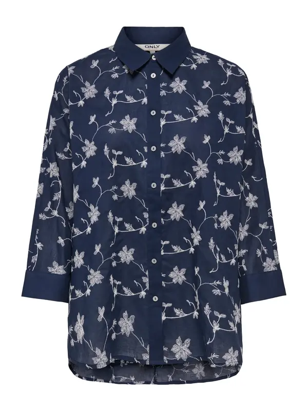 ONLY ONLY Bluza 'ONLNew Lina Grace'  mornarsko plava / bijela