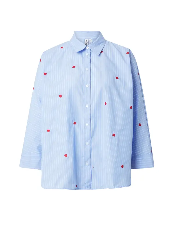 ONLY ONLY Bluza 'ONLNew Lina Grace'  svijetloplava / crvena / bijela