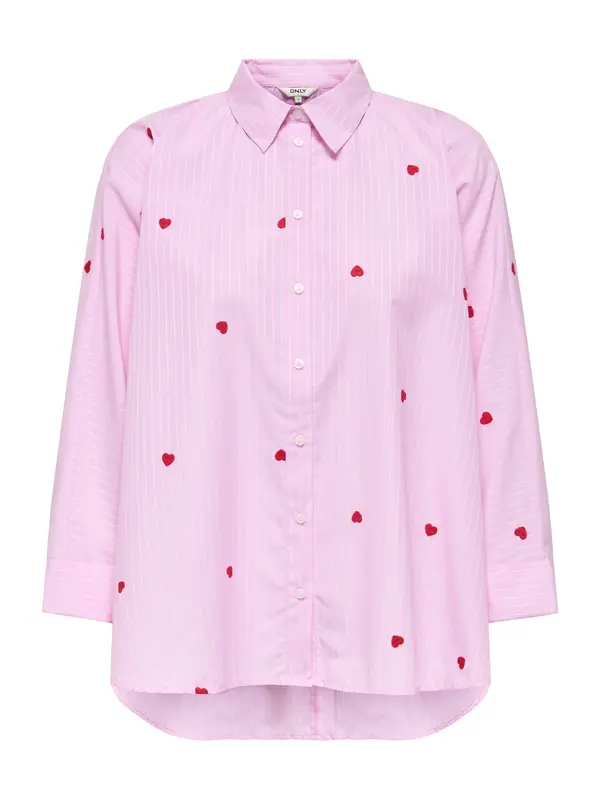 ONLY ONLY Bluza 'ONLNew Lina Grace'  svijetloroza / vatreno crvena / bijela