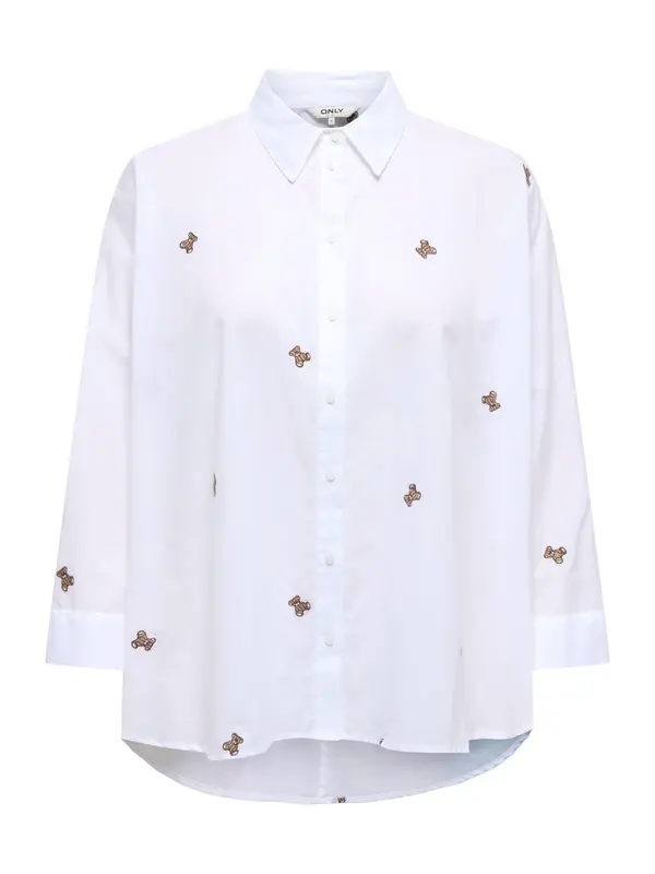 ONLY ONLY Bluza 'ONLNEW LINA GRACE'  svijetlosmeđa / bijela