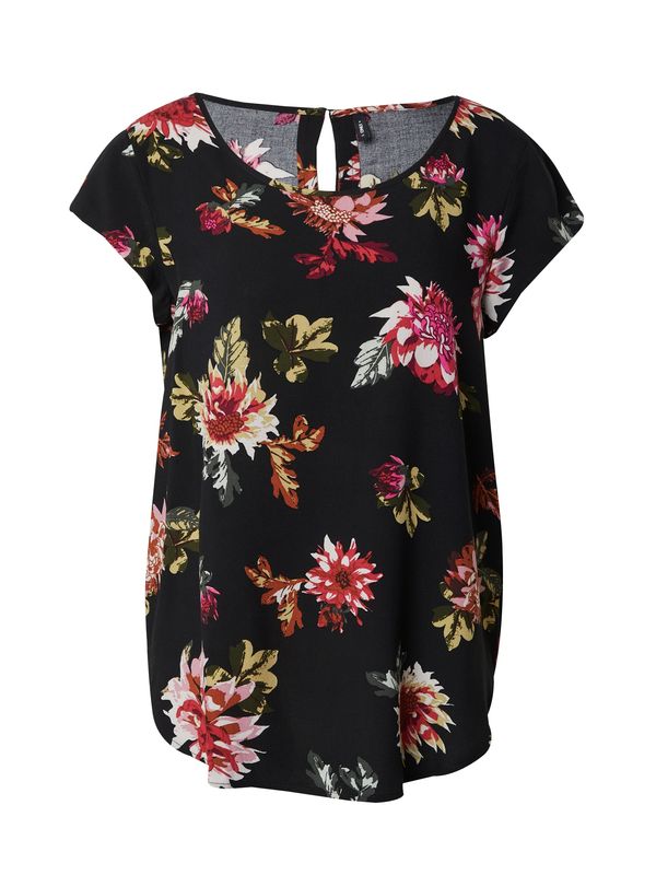 ONLY ONLY Bluza 'ONLNOVA'  zelena melange / ciglasto crvena / boja vina / crna