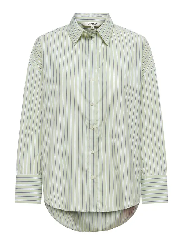 ONLY ONLY Bluza 'ONLOregon Alva'  pastelno zelena / tamno zelena / bijela