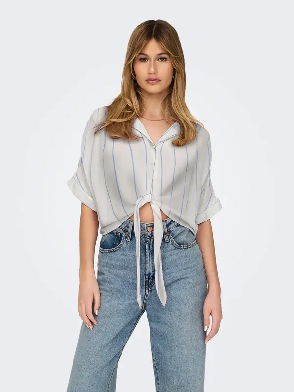 ONLY ONLY Bluza 'ONLPAULA'  plava / bijela