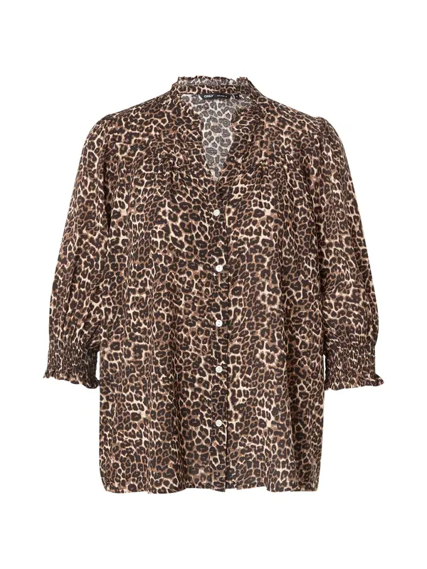 ONLY ONLY Bluza 'ONLRAYA'  tamno bež / crna / bijela