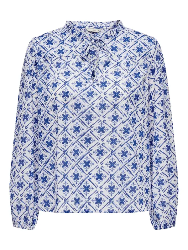 ONLY ONLY Bluza 'ONLROANNE'  plava / bijela
