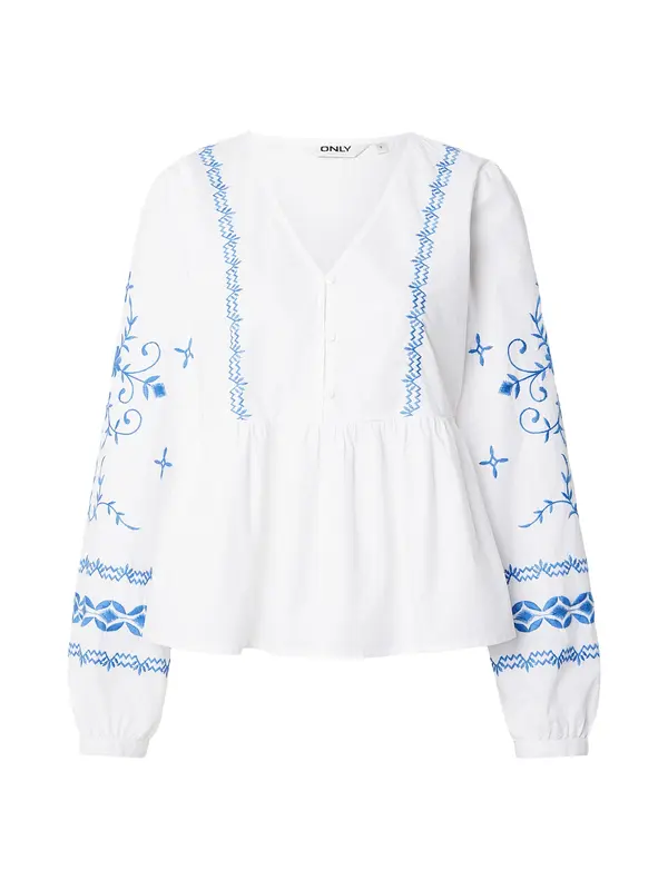 ONLY ONLY Bluza 'ONLRUIKA'  plava / bijela