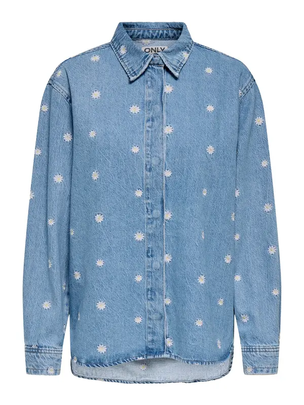 ONLY ONLY Bluza 'ONLVERA'  plavi traper / bijela
