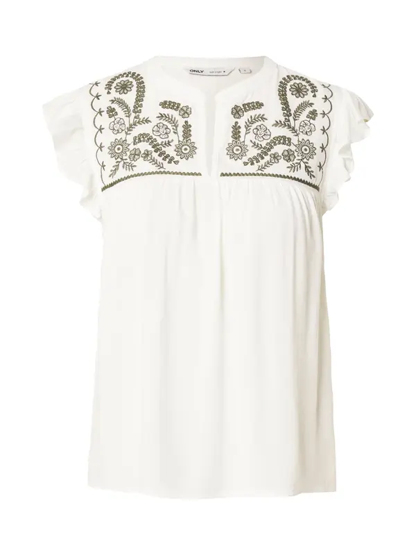 ONLY ONLY Bluza 'ONLVESTINE'  kaki / bijela