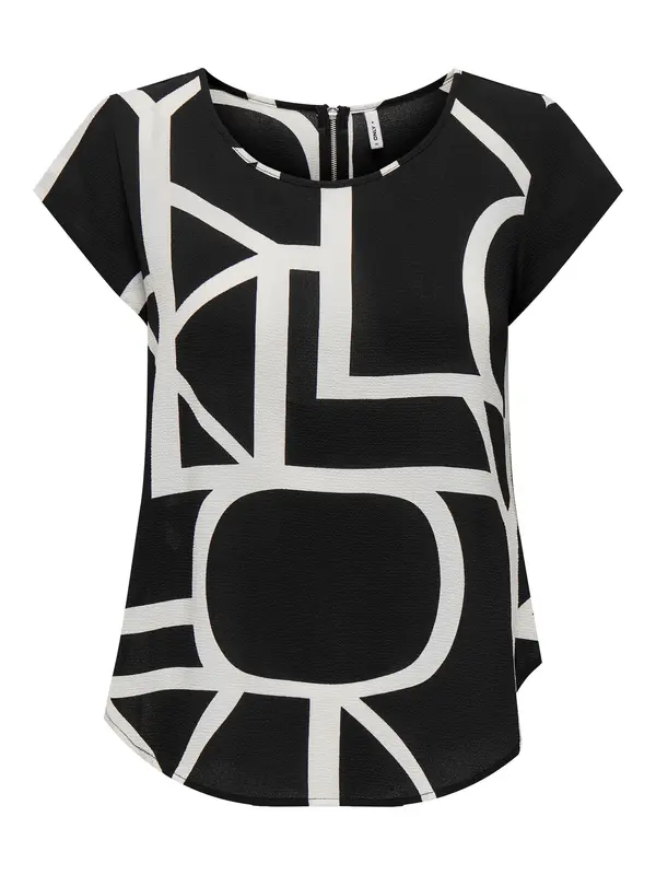 ONLY ONLY Bluza 'ONLVic'  crna / bijela