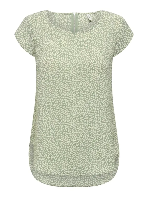 ONLY ONLY Bluza 'ONLVIC'  pastelno zelena / bijela
