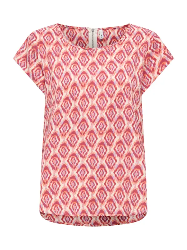 ONLY ONLY Bluza 'ONLVIC'  svijetlobež / crvena / hrđa