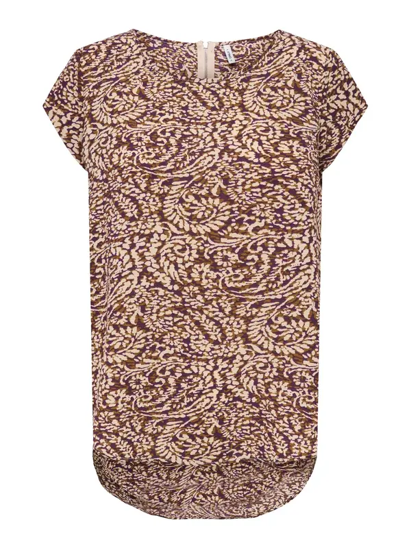 ONLY ONLY Bluza 'ONLVic'  svijetlobež / maslinasta / bordo