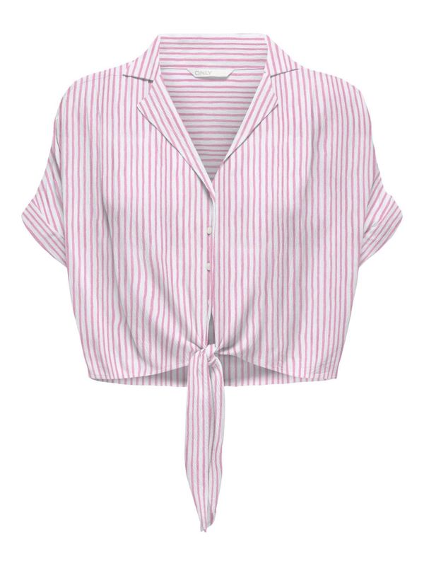 ONLY ONLY Bluza 'PAULA'  roza / bijela