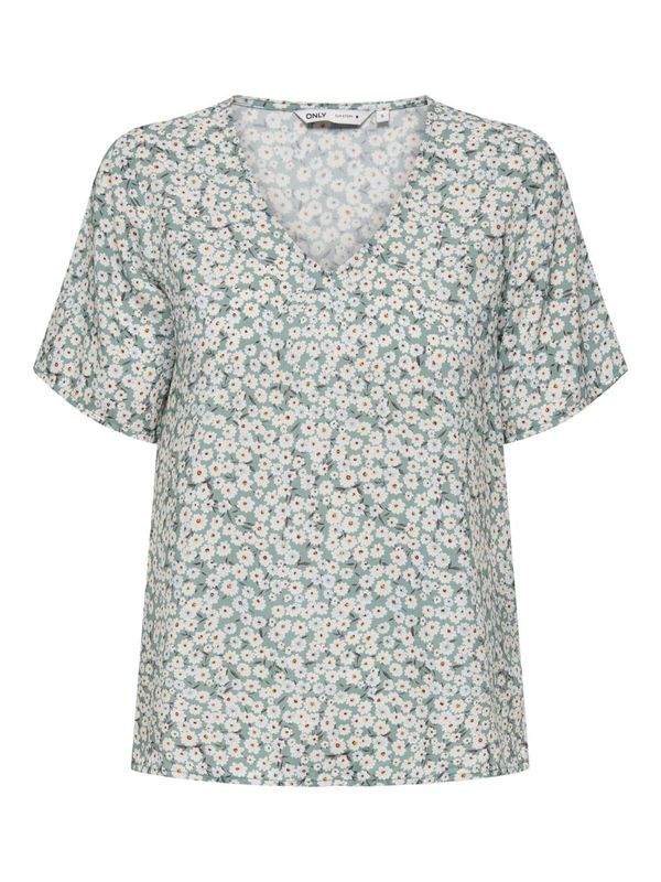 ONLY ONLY Bluza 'SUSAN'  smeđa / kaki / menta / bijela