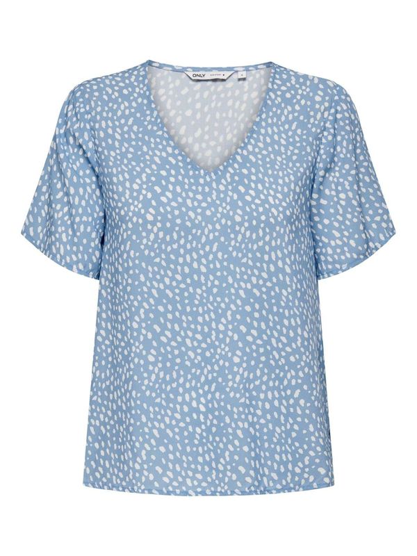 ONLY ONLY Bluza 'SUSAN'  svijetloplava / bijela