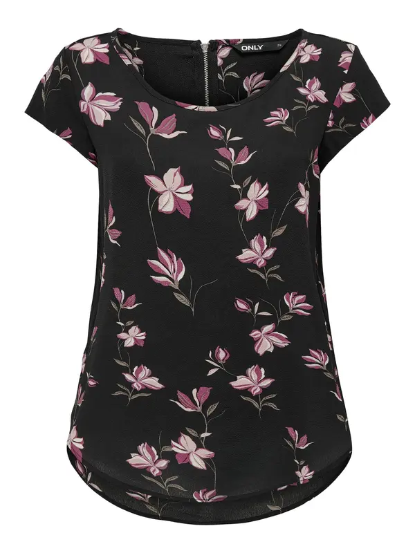 ONLY ONLY Bluza 'Vic'  bež / prljavo roza / crna