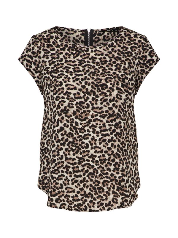 ONLY ONLY Bluza 'Vic'  bež / smeđa / kameno siva