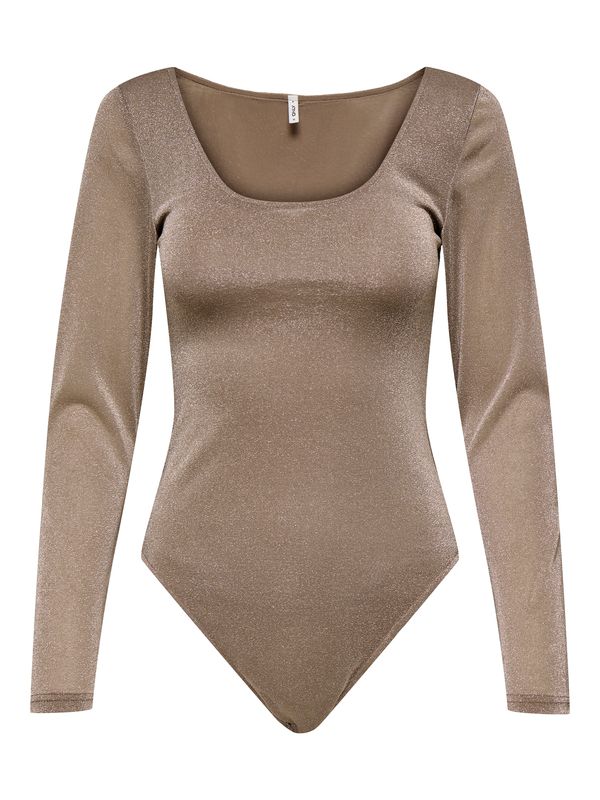 ONLY ONLY Bodi majica 'ONLAMERA'  svijetlosmeđa
