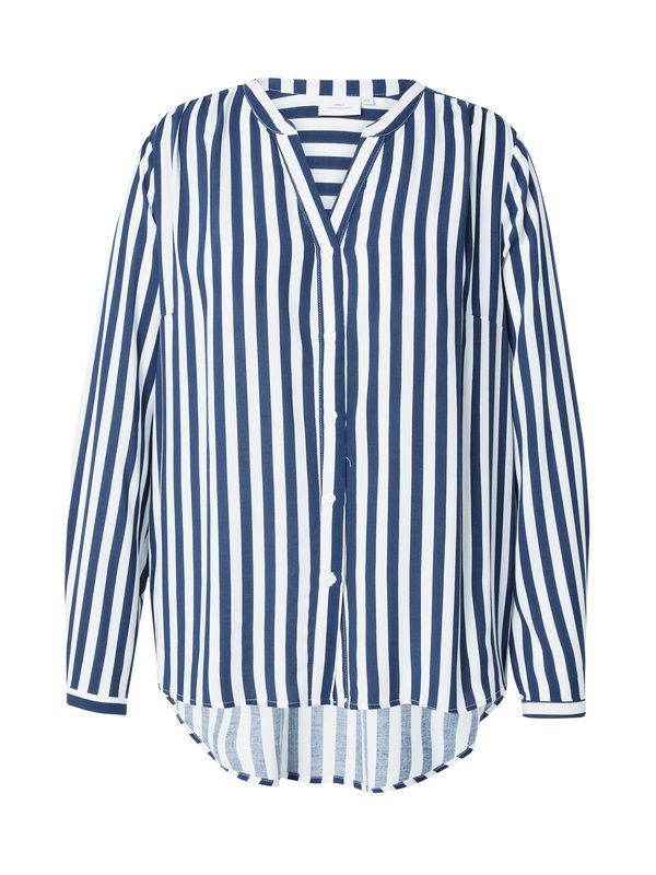 ONLY Carmakoma ONLY Carmakoma Bluza 'CARANITA'  tamno plava / bijela