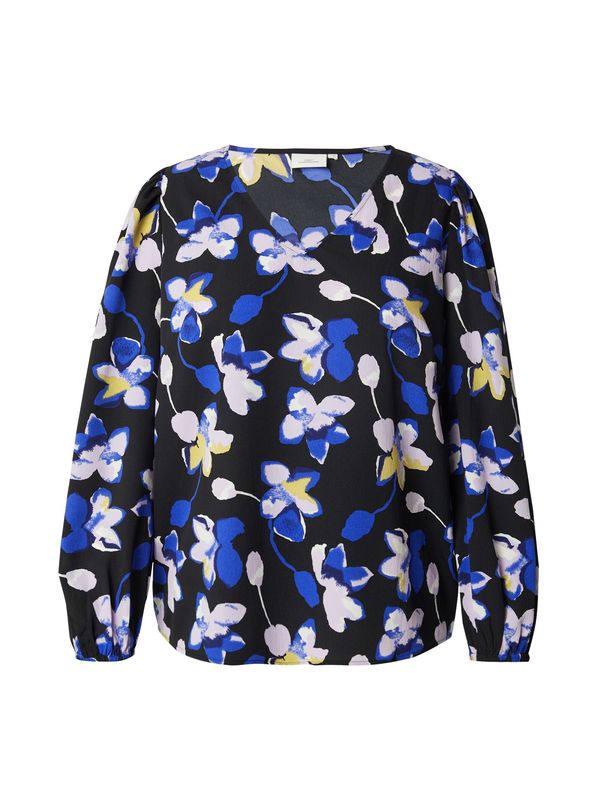 ONLY Carmakoma ONLY Carmakoma Bluza 'CARASTER'  pijesak / plava / crna / bijela