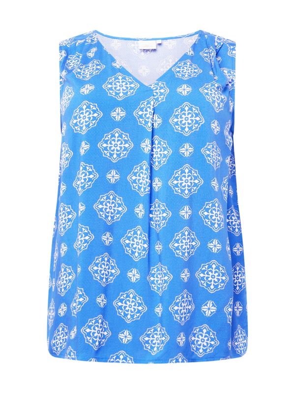 ONLY Carmakoma ONLY Carmakoma Bluza 'CARBLUES'  azur / bijela