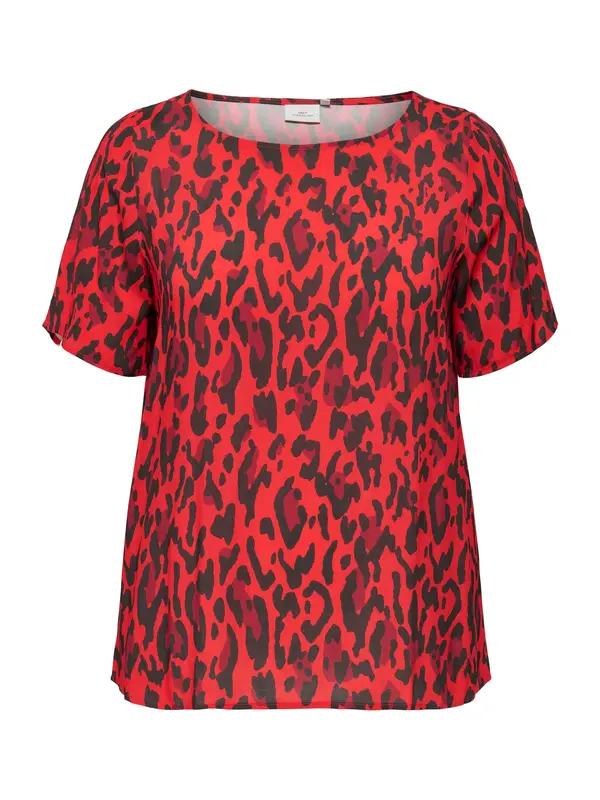 ONLY Carmakoma ONLY Carmakoma Bluza 'CARHarmony'  svijetlo crvena / tamno crvena / crna