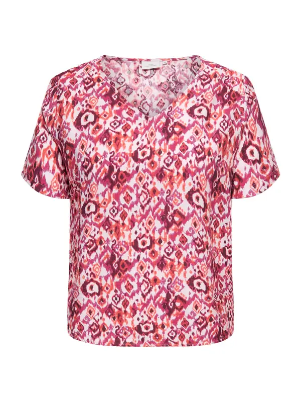 ONLY Carmakoma ONLY Carmakoma Bluza 'CARHAVANA'  narančasta / fuksija / bijela