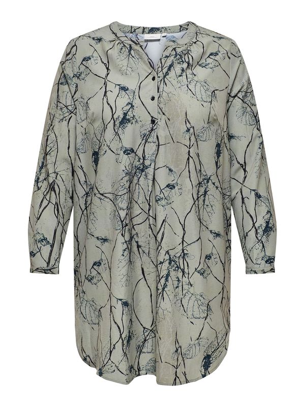 ONLY Carmakoma ONLY Carmakoma Bluza 'CARLaurie'  morsko plava / pastelno zelena / crna