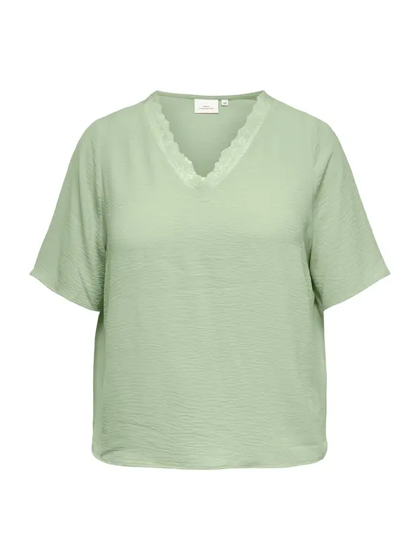 ONLY Carmakoma ONLY Carmakoma Bluza 'CARMetta'  pastelno zelena
