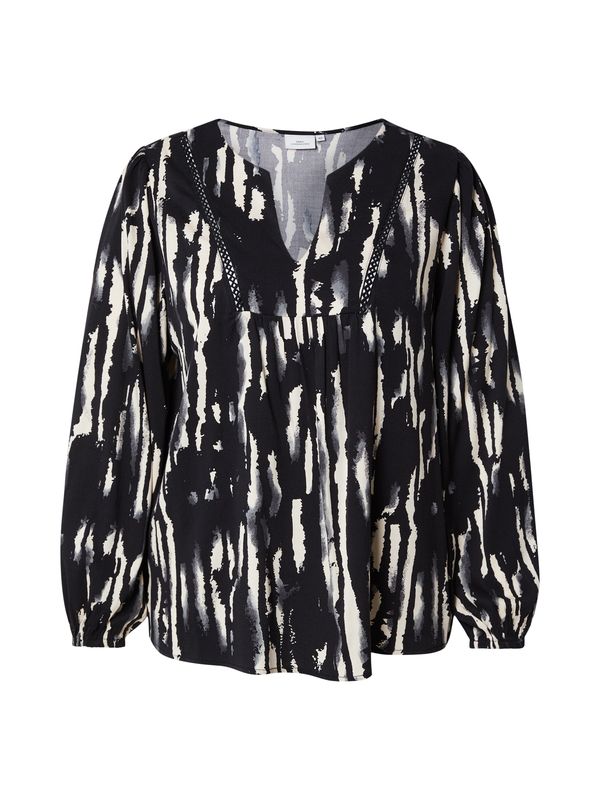 ONLY Carmakoma ONLY Carmakoma Bluza 'CARMikaela'  siva / crna / bijela