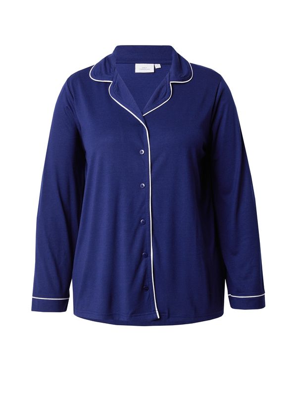 ONLY Carmakoma ONLY Carmakoma Bluza 'CARNIGHT'  tamno plava / bijela