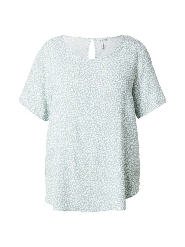 ONLY Carmakoma ONLY Carmakoma Bluza 'CARNOVA BECH'  pastelno zelena / bijela