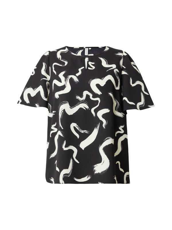 ONLY Carmakoma ONLY Carmakoma Bluza 'CARNOVA ELITE'  crna / bijela