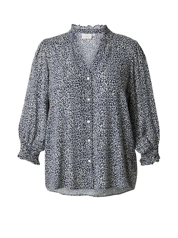 ONLY Carmakoma ONLY Carmakoma Bluza 'CARRaya'  morsko plava / bijela