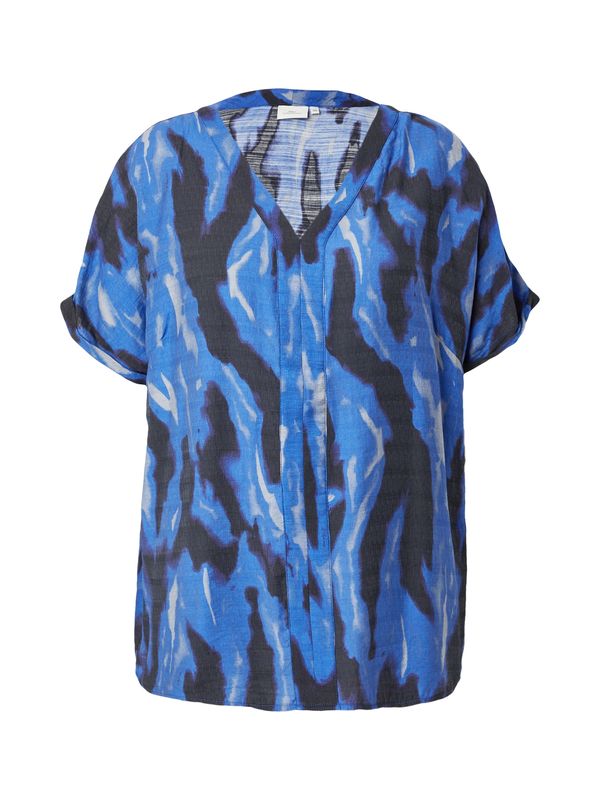 ONLY Carmakoma ONLY Carmakoma Bluza 'CARTEMPER'  plava / crna / prljavo bijela