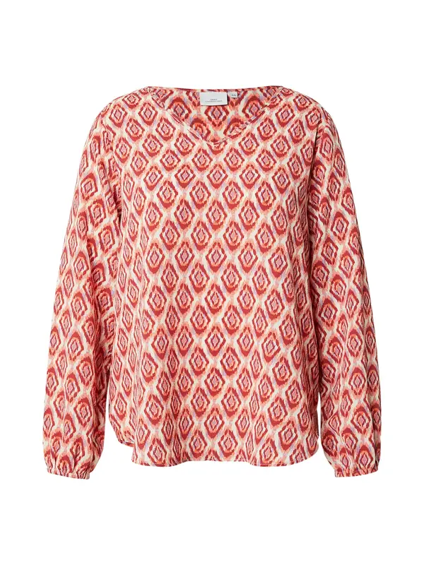 ONLY Carmakoma ONLY Carmakoma Bluza 'CARVica'  bež / ljubičasta / crvena