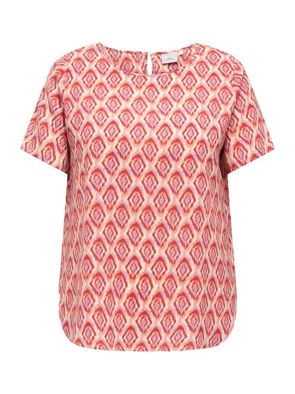 ONLY Carmakoma ONLY Carmakoma Bluza 'CARVICA'  boja pijeska / svijetloplava / roza / crvena