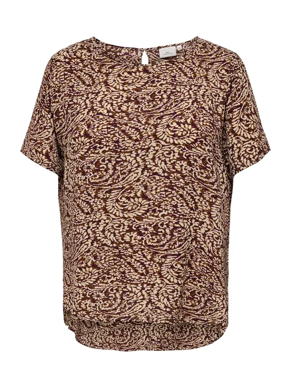 ONLY Carmakoma ONLY Carmakoma Bluza 'CARVICA'  ecru/prljavo bijela / maslinasta / burgund