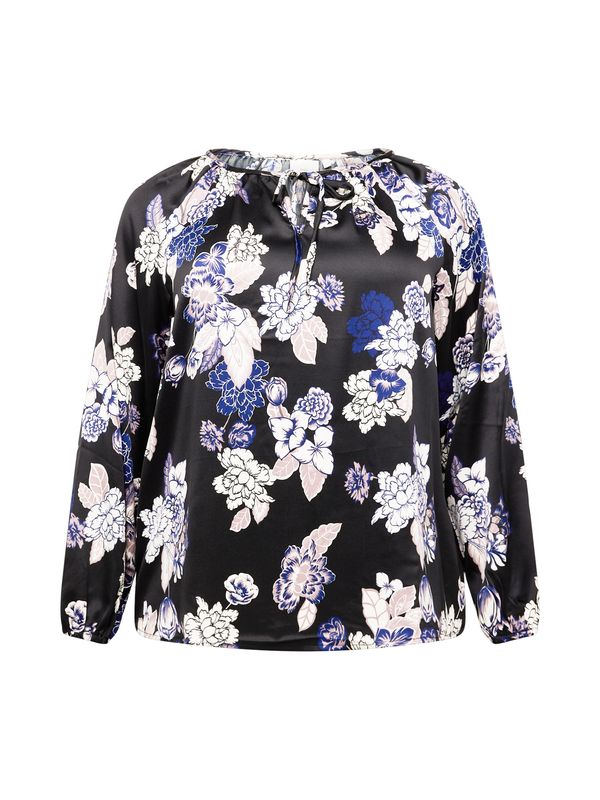 ONLY Carmakoma ONLY Carmakoma Bluza 'FRIYAY'  svijetloljubičasta / crna / bijela