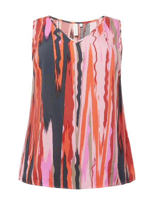 ONLY Carmakoma ONLY Carmakoma Bluza 'NOVA'  narančasta / rosé / ružičasto crvena / crna