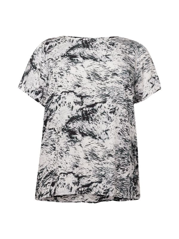 ONLY Carmakoma ONLY Carmakoma Bluza 'SNICKA'  crna / bijela