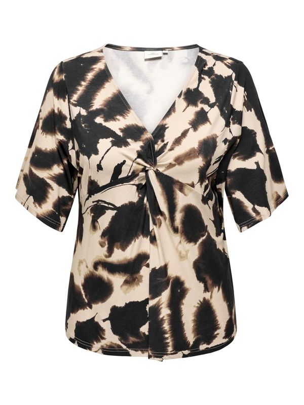 ONLY Carmakoma ONLY Carmakoma Bluza 'SUSETTE'  bež / crna