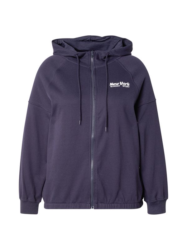 ONLY Carmakoma ONLY Carmakoma Gornji dio trenirke 'CARDAZE'  noćno plava / prljavo bijela