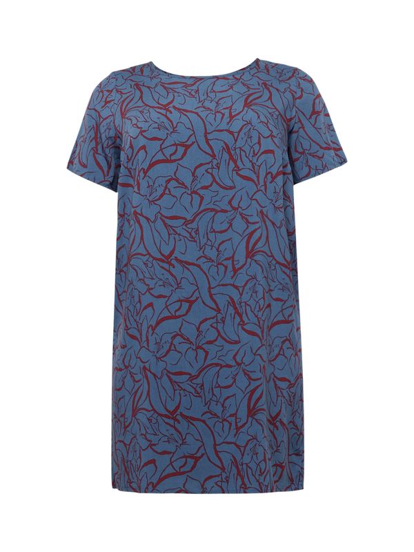 ONLY Carmakoma ONLY Carmakoma Haljina 'NOVA BECH'  morsko plava / boja vina