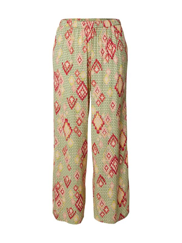 ONLY Carmakoma ONLY Carmakoma Hlače 'CARBONNY'  žuta / zelena / roza / bijela